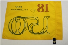 Cam Smith Signed 2022 Open Championship at St Andrews Flag JSA ALOA