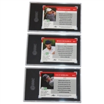 Dechambeau, Morikawa & Matsuyama 2021 Leaf Pro-Set Metal Ltd Ed /3 Golf Cards SGC 9.5/9.5/10