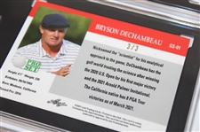 Dechambeau, Morikawa & Matsuyama 2021 Leaf Pro-Set Metal Ltd Ed /3 Golf Cards SGC 9.5/9.5/10