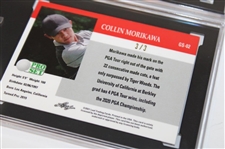Dechambeau, Morikawa & Matsuyama 2021 Leaf Pro-Set Metal Ltd Ed /3 Golf Cards SGC 9.5/9.5/10