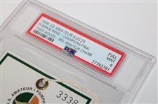 1996 U.S. Amateur at Pumpkin Ridge Sunday Ticket #3338 - Tiger Woods 3rd Am. Win - PSA MINT 9