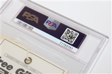1996 U.S. Amateur at Pumpkin Ridge Sunday Ticket #3338 - Tiger Woods 3rd Am. Win - PSA MINT 9