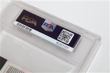 2005 Masters SERIES Badge #R19425 - Tiger Woods 4th Masters Win - PSA NM-MT 8