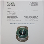 Paul Azinger's 2000 The Players Championship Badge/Money Clip in Case