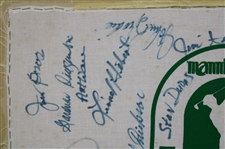 Snead, Boros, Hebert, Sifford & others Multi-Signed Mannington Inv. Pro-Am Canvas JSA ALOA