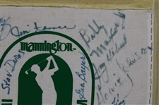Snead, Boros, Hebert, Sifford & others Multi-Signed Mannington Inv. Pro-Am Canvas JSA ALOA
