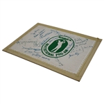 Snead, Boros, Hebert, Sifford & others Multi-Signed Mannington Inv. Pro-Am Canvas JSA ALOA