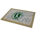 Snead, Boros, Hebert, Sifford & others Multi-Signed Mannington Inv. Pro-Am Canvas JSA ALOA