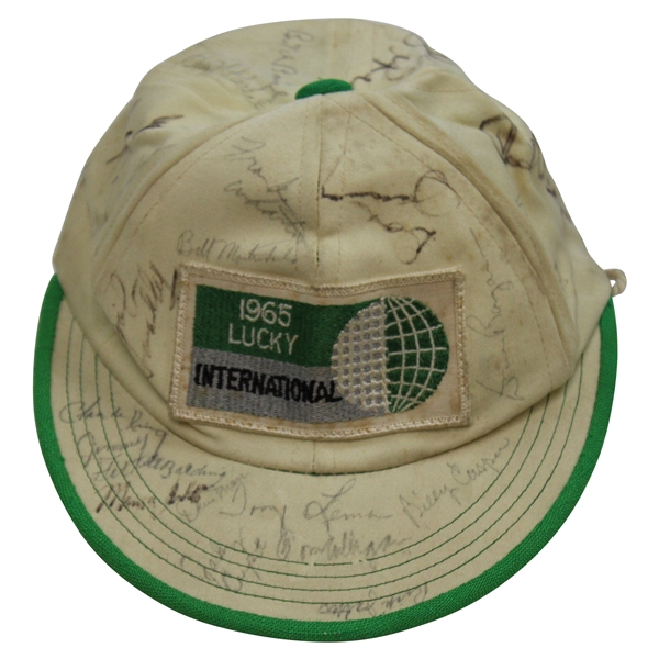 Lema, Casper & others Multi-Signed Vintage 1965 Lucky International Hat JSA ALOA