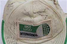 Lema, Casper & others Multi-Signed Vintage 1965 Lucky International Hat JSA ALOA