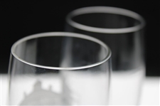 Two (2) Augusta National Golf Club Clubhouse Champagne Glasses