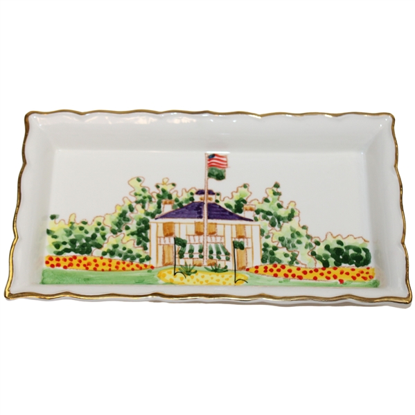 Augusta National Clubhouse Hand Painted Ceramic Masters Dish in Box - Made in Italy 2023