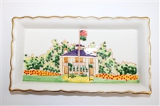 Augusta National Clubhouse Hand Painted Ceramic Masters Dish in Box - Made in Italy 2023
