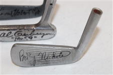 Al Geiberger, Bobby Nichols & Lionel Hebert Signed Golf Putter Heads JSA COA & ALOA 