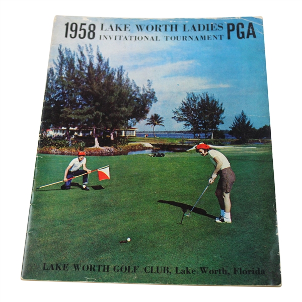 1958 Lake Worth Ladies Invitational Tournament Program - Marlene Hagge Win