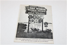 1958 Lake Worth Ladies Invitational Tournament Program - Marlene Hagge Win
