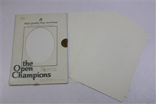 The Open Champions' Eight (8) High Quality Fine Art 'Golfing Greats Series' Prints