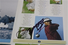 Tom Watson, Curtis, Clarke & others Signed The Open Preview Pages JSA ALOA