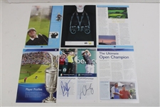 Tom Watson, Curtis, Clarke & others Signed The Open Preview Pages JSA ALOA