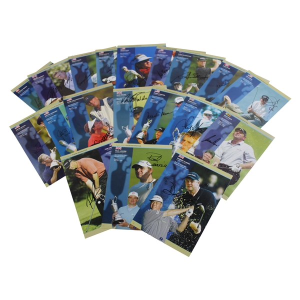 Faldo, Price, Lyle, OMeara & Fifteen (15) others Signed The Open Preview Pages JSA ALOA