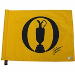 Jack Nicklaus Signed 2018 The Open at Carnoustie Course Used Practice Flag w/Years Won JSA ALOA