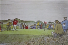 Set of Three (3) 1971 Ionicus Prints - 2nd, 11th, & 18th Hole at Royal Birkdale