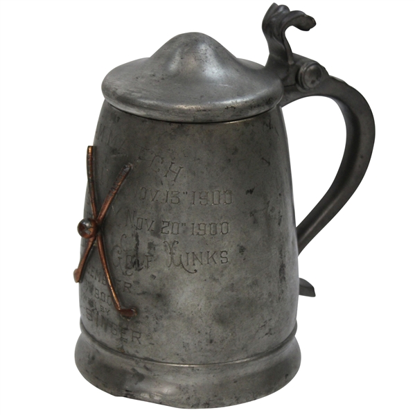 1900 Team Match Apawamis/Fox Hills/Marchmont Golf Winner Trophy Tankard