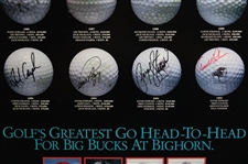 Palmer, Payne, Azinger, & Couples Signed 1993 Skins Game Poster - Framed JSA #XX59528
