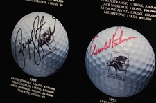 Palmer, Payne, Azinger, & Couples Signed 1993 Skins Game Poster - Framed JSA #XX59528