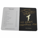 Tony Jacklin Signed Hazeltine National Scorecard JSA ALOA