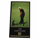 Gary Player Signed Masters Grand Slam Ventures Card JSA ALOA