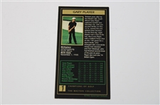 Gary Player Signed Masters Grand Slam Ventures Card JSA ALOA