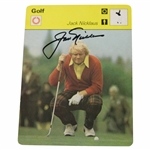 Jack Nicklaus Signed 1977 Large Sportscasters Card JSA ALOA