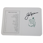 Jack Nicklaus Signed Augusta National Scorecard JSA ALOA