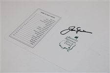 Jack Nicklaus Signed Augusta National Scorecard JSA ALOA
