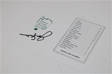 Jack Nicklaus Signed Augusta National Scorecard JSA ALOA