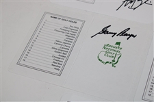 Gary Player, Couples, Langer, Fowler & Bhatia Signed Augusta National Scorecards JSA ALOA