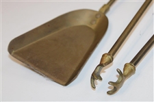 Golf Caddie & Clubs Solid Brass Fireplace Set