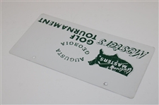 c.1960's Masters Metal License Plate 