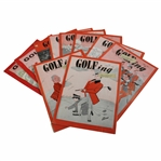 Ten (10) Golfing Magazines 1956-1961