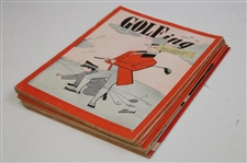 Ten (10) Golfing Magazines 1956-1961