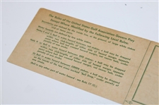 1949 US Womens Amateur at Merion Golf Club Scorecard