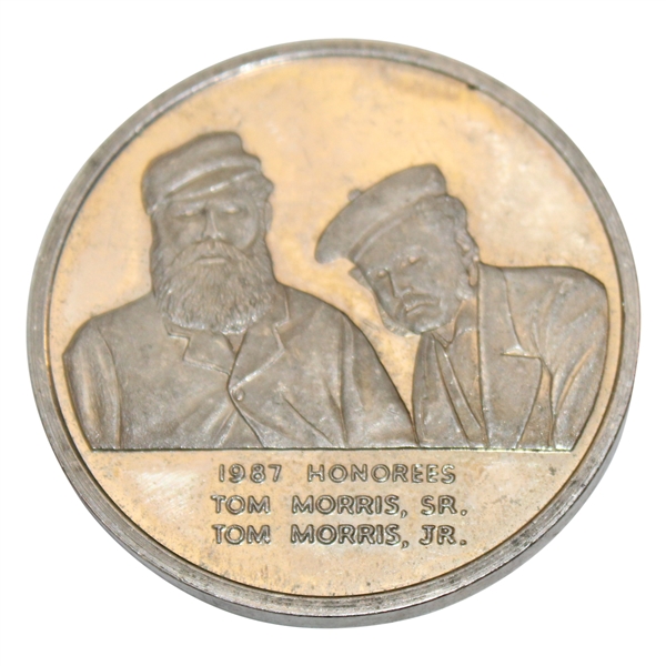 1987 Memorial Honoree Medallion Coin with Old & Young Tom Morris