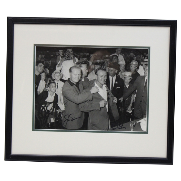 Palmer & Nicklaus Signed 1964 Masters Green Jacket Ceremony Photo JSA #XX50975