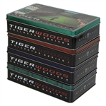Tiger Woods Nike 'Tiger Slam' Dozen Balls in Tin Collector's Boxes - Set of 4