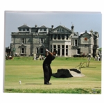 Tiger Woods Signed St. Andrews Oversize Photo w/Upper Deck & Fanatics COA