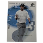 Tiger Woods Signed 2002 UD Course of a Champion CC-3 Golf Card JSA ALOA