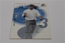 Tiger Woods Signed 2002 UD 'Course of a Champion' CC-3 Golf Card JSA ALOA