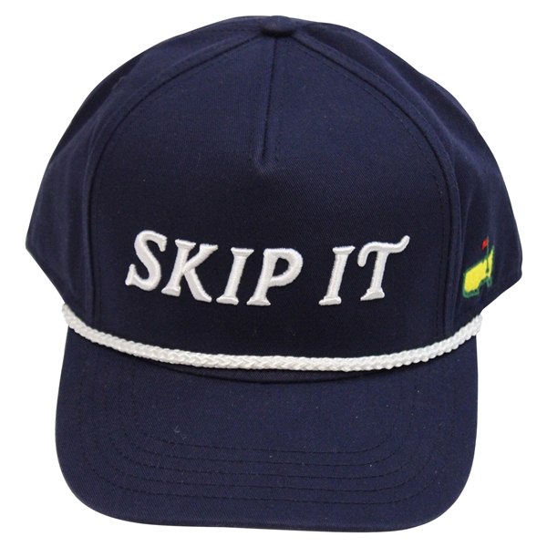 Masters Tournament Navy Blue Skip It Embroidered Rope Hat