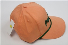 Masters Tournament Orange Pimento Embroidered Rope Hat